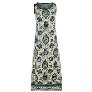 PERUVIAN CONNECTION Marmara Dress A-Line Jacquard Knit 100% PIMA COTTON‎ Size XS